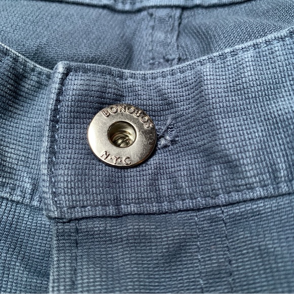 Bonobos Pants Mens 32x32 Blue Gray Straight Athletic Fit Travel Gray Jacron - Picture 9 of 15
